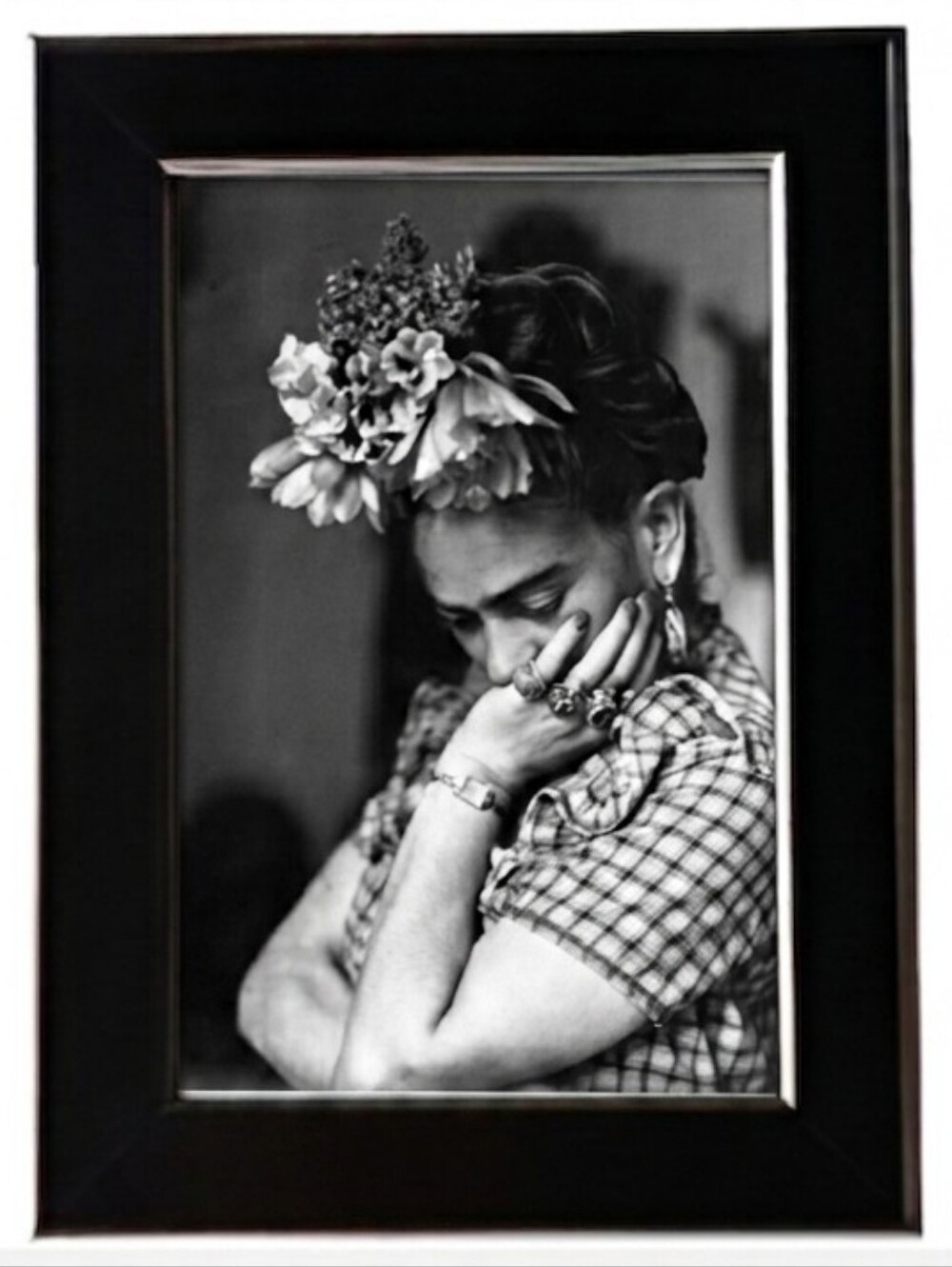 Frida Kahlo Mexican painter art Fem  contemporary home decor frame photo print